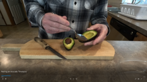 Peeling an Avocado With a Spoon